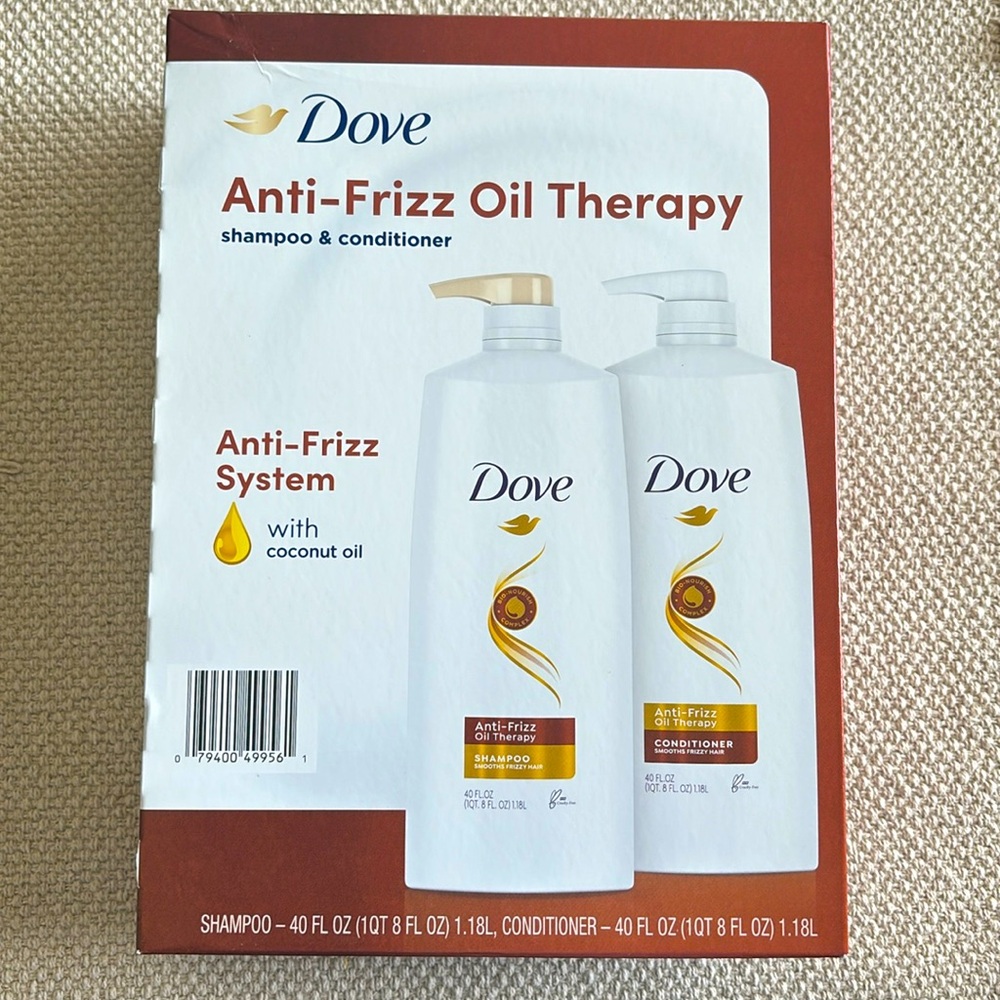 Anti frizz oil therapy shampoo and conditioner